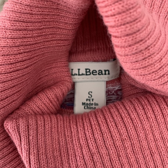 L.L. Bean cotton cashmere blend Sweater SMALL Petite - Picture 3 of 6